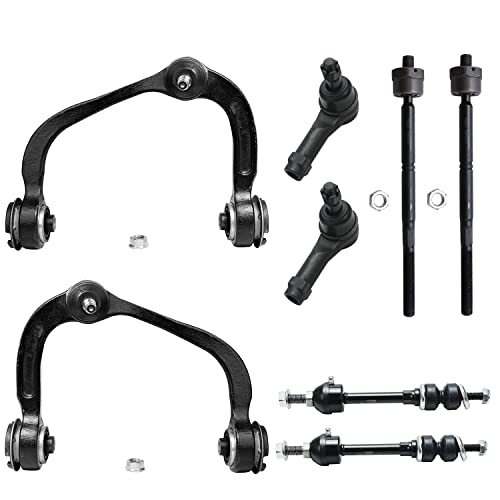 Image of Detroit Axle - 4WD Front End Suspension Kit for 2005-2008 Ford F-150, 2006-2008 Lincoln Mark LT, 2 Upper Control Arms w /Ball Joint 2 Sway Bars 4 Inner Outer Tie Rods 2007 Replacement - 8pc Set