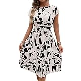 Sommerkleid Damen: Dieses Sommerkleid ist aus hochwertigem Stoff gefertigt. Der Stoff ist weich, bequem und atmungsaktiv und fühlt sich gut auf der Haut an. Einfach zu tragen und einzigartigen Stil schafft erstaunlichen Charme und macht Sie mehr schön, modisch, schön und elegant.