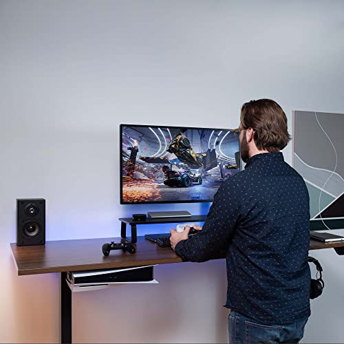 Vivo 2-In-1 Wall And Under Desk Mount Bracket Designed For Ps5 Gaming Console, Playstation 5 Standard And Digital Edition, Vertical Wall Display, 2 Controller Mounts, Black, Mount-Ps5C #TOP6
