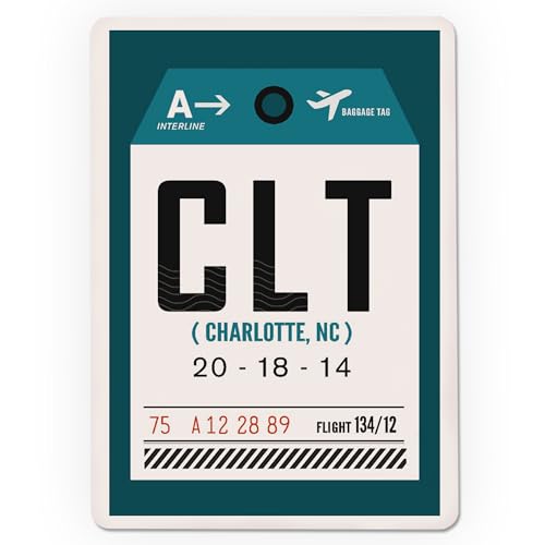 Lantern Press Charlotte, North Carolina, CLT, Tag, 52 cartas poker miniatura 3