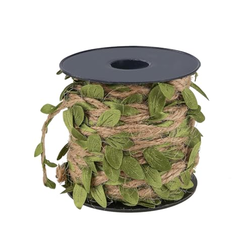 Wdmxszdq 33 Feettwine for Crafting Corde et Ruban DéCoratifs Avec Motif de Vigne Verte Joli Ruban pour L'Emballage de Cadeaux et Les Projets de Bricolage