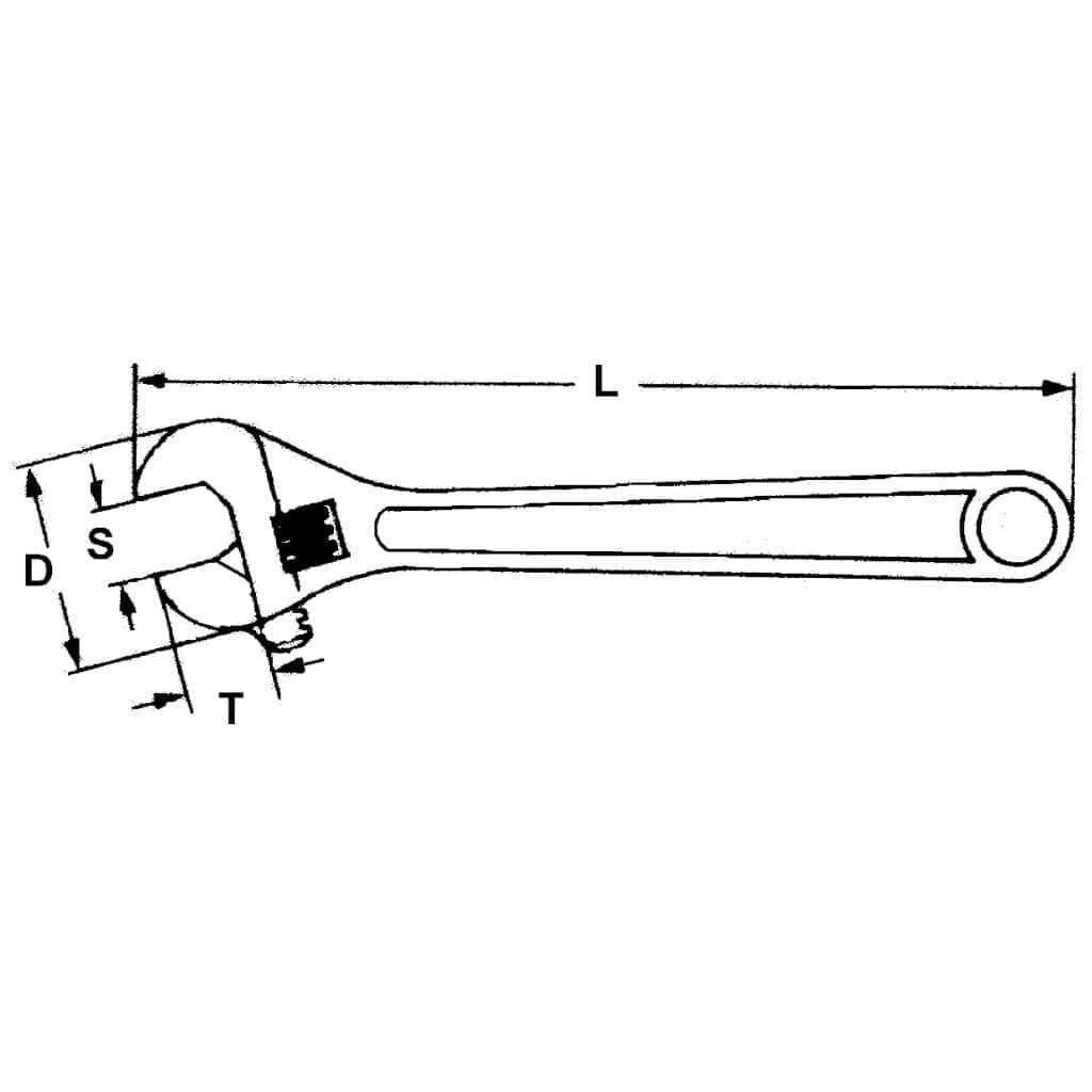 Teng 4007 450 mm 18-calowy klucz nastawny