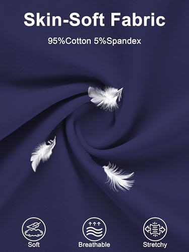 Codida Adaptive Men's Security Back-Zip Jumpsuit - Easy Care Romper for Elderly & Limited Mobility Navy