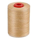 BUTUZE Waxed Thread, 550Yards Leather Thread for Hand Sewing, Wax String, Heavy Duty Linen for Leather Sewing, Bookbinding, Shoes Repair, Craft