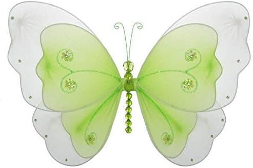 Sasha Butterfly Mesh/Nylon 3D Hanging Decoration Green Medium Girl's Bedroom Baby Nursery Room