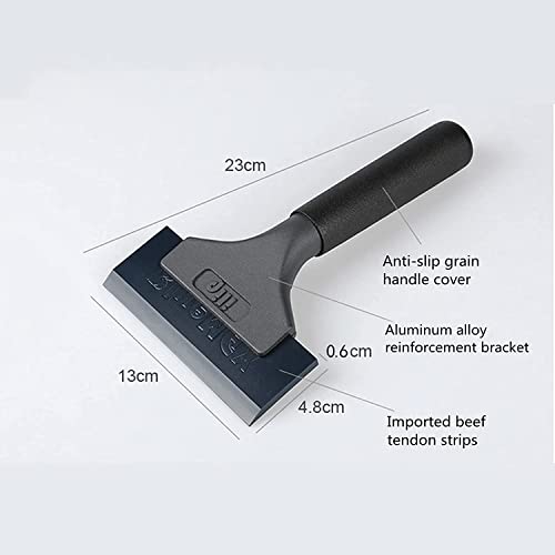 Image of Phoenix Enterprise Squeegee Heavy duty Nylon rubber with aluminum alloy strong bracket and handle with anti-slip grain handle cover for cleaning window , Vinyl application, tint application, etc. with allen key (Pack of 2)