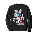Photo Gallery divertente zebra con occhiali da sole zebra fan felpa Photo Gallery divertente zebra con occhiali da sole zebra fan felpa