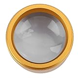 Greensen 30-fache Lupe, Legierung und Glas, Tragbare Schmucklupe für Münzen, Briefmarken, Antiquitäten, 1,4 Zoll Linsendurchmesser (Gold)