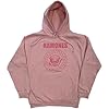 Ramones Hoodie Pink Hey Ho Seal Band Logo Official Unisex Pink Pullover S #2
