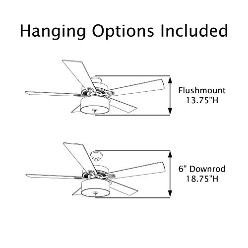 River Of Goods Bohemian Style Led Ceiling Fan With Woven Rope In Natural Brown Color - 52" L X 52" W - Rich Barnwood/Light Driftwood Fan Blades #TOP7
