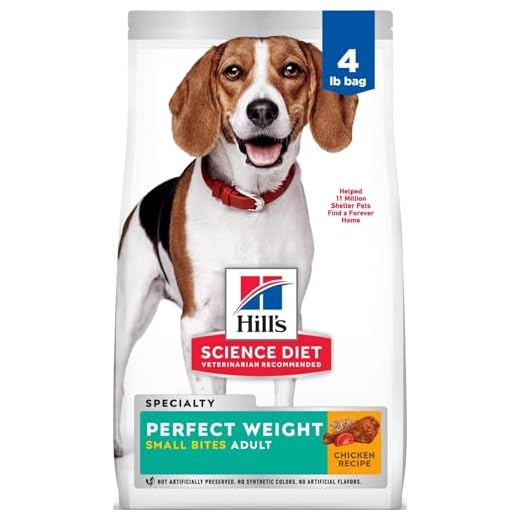 Hill's Science Diet Adult Perfect Weight Small Bites Dry Dog Food, Chicken, 4 lb. Bag