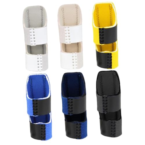 OUNONA 6Pcs Finger Splint Support Brace for Relief Finger Fixing Straps for Sprains Breathable Material Comfortable Night Use for Joint Stabilization and Injury