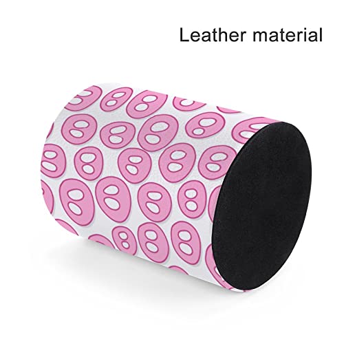 JUZGTSIT Stifthalter mit niedlicher Schweineschnauze, PU-Leder, Stiftebecher, Schreibtisch-Organizer, Make-up-Pinselhalter für Zuhause und Büro