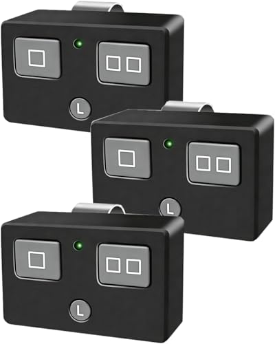 AXP1 AXS1 AXR1 Gate Opener Remote Transmitter 5-Button 3-Button Remote Transmitter for Automatic Gate Openers Partymode for Gh ost Opener Systems (Black AXS1 3PCS)