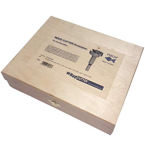 Fisch Fsa-196037 16Pce Wave Cutter Forstner Bit Set In Custom Wooden Box, Includes Bits From 1/4-Inch Up To 2-1/8-Inch #TOP4