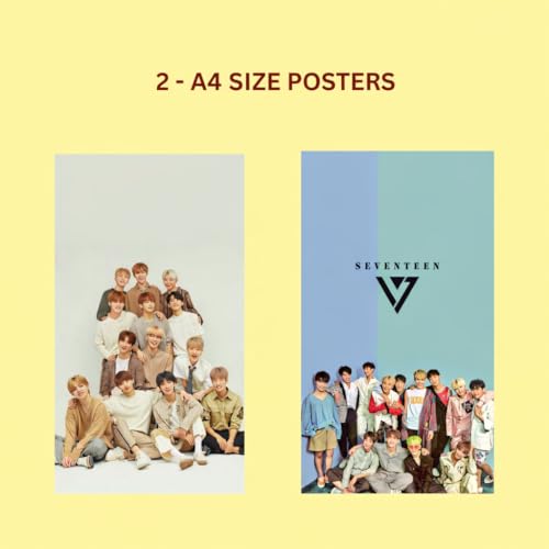 Image of Seventeen Poster Combo Pack of 6 Poster, 10 Photocards, 10 Polaroids, 1 Sticker Sheet (All Self Adhesive 125GSM) | Pinterest Wall Posters | K-Pop Posters, Photocards | All in One Combo (Seventeen)