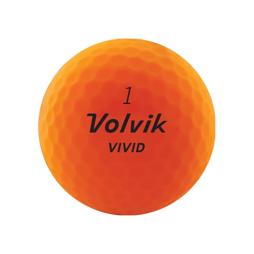 New Volvik Vivid Multi-Performance and 3-Piece Construction Unique Bright Matte Color Finish Golf Ball. 3 Dozen (Orange) with 100% Genuine Italian Leather Belt, White