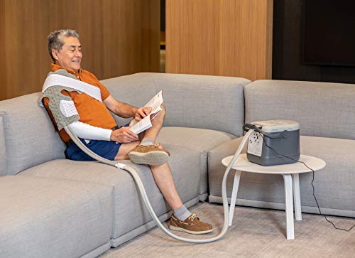 Ossur Cold Rush Compact Therapy Machine System With Small Shoulder Pad- Ergonomic, Adjustable Wrap Pad Included- Quiet, Lightweight And Strong Cryotherapy Freeze Kit Pump #TOP5