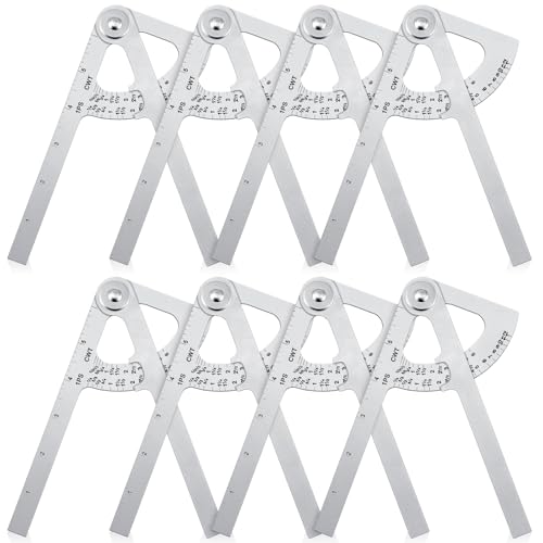 Outil de mesure de tuyau Moxweyeni en acier inoxydable de 17,8 cm pour tubes lot de 8