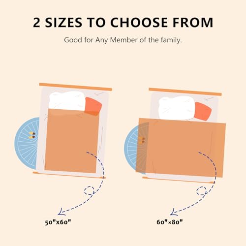 Image of L'AGRATY Chunky Knit Throw Blanket for Couch, 60 x 80 Inches, Rusty Orange
