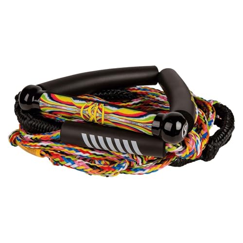 Corde de surf élastique Ronix 7,6m avec palonnier Prisme 5 sections
