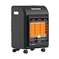 Propane Heater 18000 BTU, thermomate Small Propane Heater with ODS & Tip-over Protection, Outdoor Gas Heater with Gas Regulator & Hose for Patio, Garage, Camping, Shop, Heating Up to 450 Sq. Ft