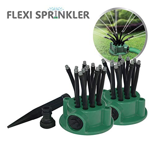 Preisvergleich Produktbild Point Rasensprenger Perfect Sprinkler 2er Set - Das intelligente Rasenbewässerungssystem m. 12 verstellbare Köpfen