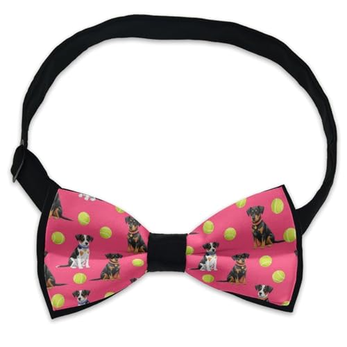 Supdreamc Men’s Pre-Tied Bow Tie Adjustable Neck Band Formal & Casual for Wedding Banquet Graduation2