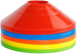 Flunyina 30Pcs Pro Disc Cones Training Cones Agility Soccer Cones Disc Set for Training, Field Cone Markers Football, Kids, Sports(5 Colors)