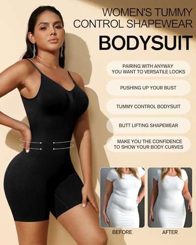 Shapewear Bodysuit for Women Seamless Backless Tummy Control Bodysuits Body Shaper Jumpsuits Tank Tops4