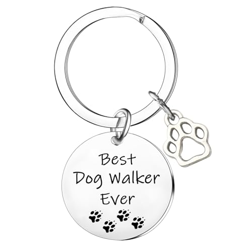 LLAFY Dog Walker Gifts Dog Lover Keyring Thank You Gift for Dogs Caretaker Appreciation...