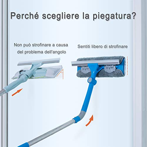 Mitclear Kit Lavavetri Telescopico 3-in-1 con