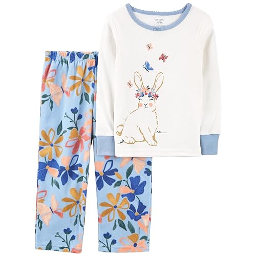 Pyjama Carter's fille en coton pour des soirées d'hiver douillettes en taille 2T