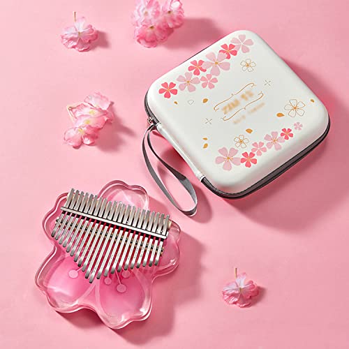 YUEQING Kalimba 17 Touches Sakura Marimba Feuille Acrylique Transparente 21 Touches Peintes Piano à Pouce Cadeau pour… - Les Beatles, Paul McCartney, John Lennon, RIngo Starr, George Harrison YUEQING Kalimba 17 Touches Sakura Marimba Feuille Acrylique Transparente 21 Touches Peintes Piano à Pouce Cadeau pour… – Image 8