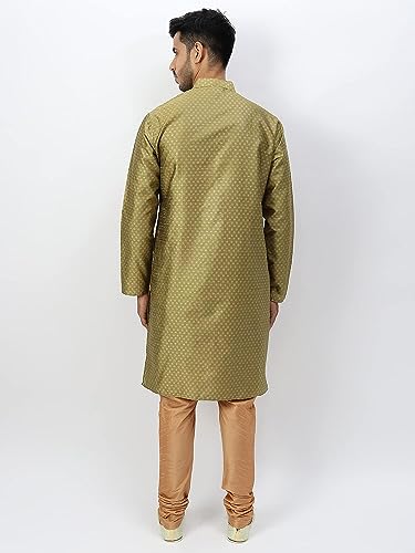 Image of Silk Blend Men's Kurta Pyjama Set /Kurta Pajama for Men