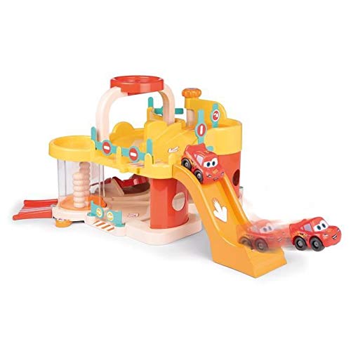 Smoby- Vroom Planet Cars Garage con 1 Auto The