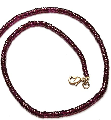 Grenat naturel véritable 4mm perles Heishi de qualité joaillerie