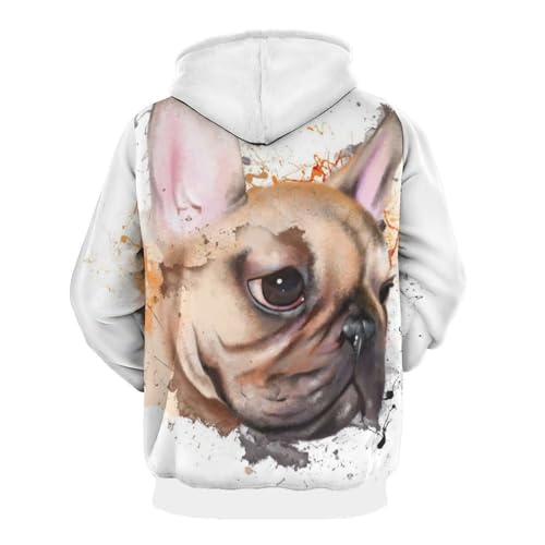 Sweat à capuche carlin pull idéal pour vos moments cocooning de week-end