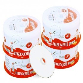 Maxell DVD-R 4.7 Go/120 Min, 16x, fullprintable, 200 Pièces en Cloche