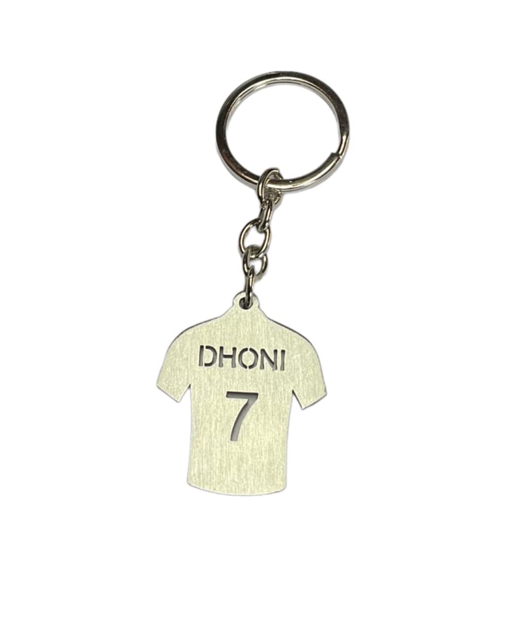 Skyuni Collection Jersey dhoni KEYRING STEEL Pack of 1-image-33
