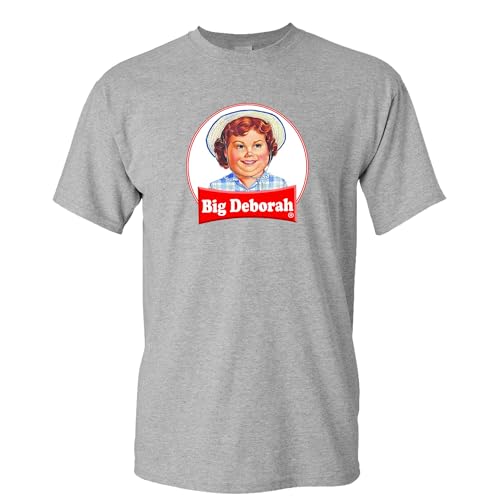 Big Deborah Funny Tasteless T-Shirt Grey XL