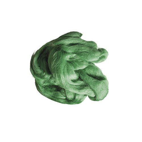 RAYHER 5360029, Comb, Pure New Wool 50 g Green