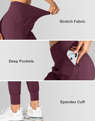 Image of G Gradual Women's Joggers High Waisted Yoga Pants with Pockets Loose Leggings for Women Workout, Athletic, Lounge