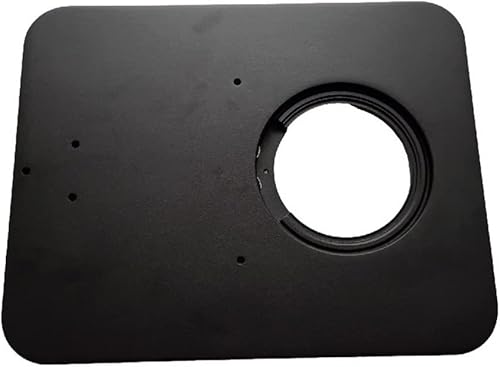 Kit de accesorios para microscopio, plataforma base de microscopio negroplateado, placa de microscopio trinocular portátil de aluminio para