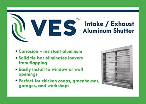 VES 24" Exhaust/Intake Aluminum Shutter (Shutter Only)