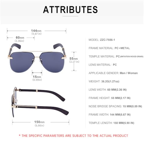 OWOISS-Oval Rimless Sunglasses Men Women Vintage Frameless Sun Glasses For Male Eyewear Shades UV4003