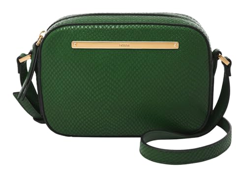 Bolso bandolera Liza mediano color verde abeto estilo camera bag marca Fossil
