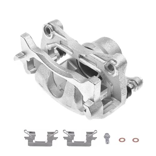 Image of Detroit Axle - Front Brake Calipers for 2013-2021 Nissan Altima 2014-2017 Leaf, 2014 2015 2016 2017 2018 2019 2020 Disc Brake Calipers with Brackets Assembly Replacement