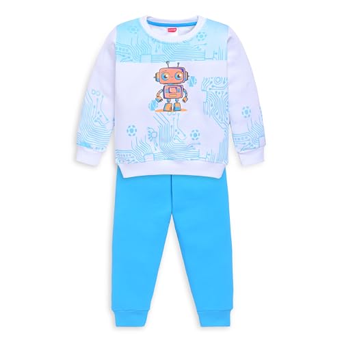 Image of LuvLap Baby Boys Full Sleeve Sweatshirt & Pyjama Set Pack of 1