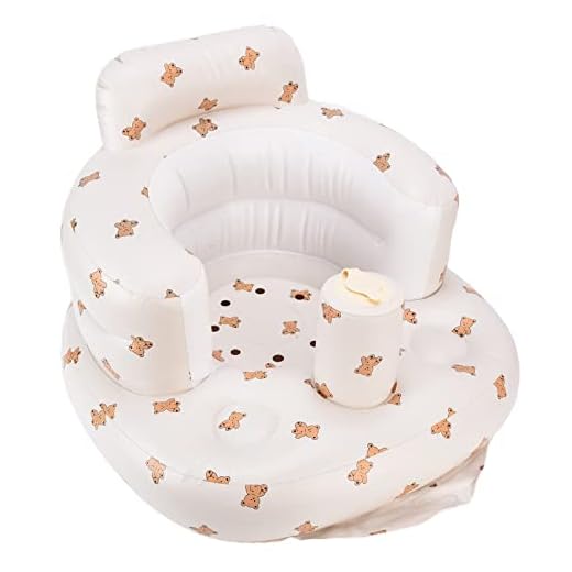 Cadeira de Alimentação para Bebês, Proteção de Cintura para sofá Inflável para Bebês, Portátil Com Tubo de Deflação para Uso Externo Em Casa